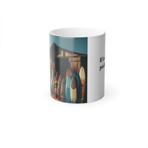 Surfboard Color Morphing Mug, 11oz